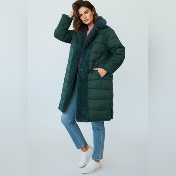 Essentiel Antwerp “Alexander” Convertible Reversible Coat – Deep Teal Size 8 - Picture 3 of 15